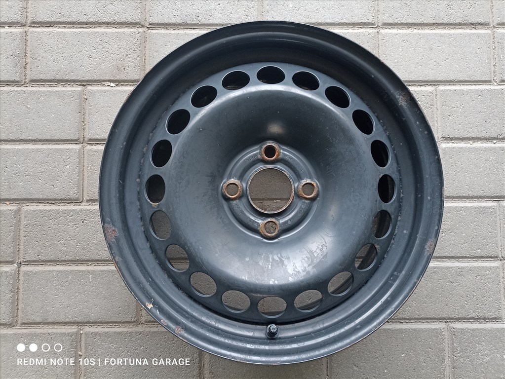 4x100 15" Opel használt lemezfelni garnitúra+TPMS (645) 4. kép