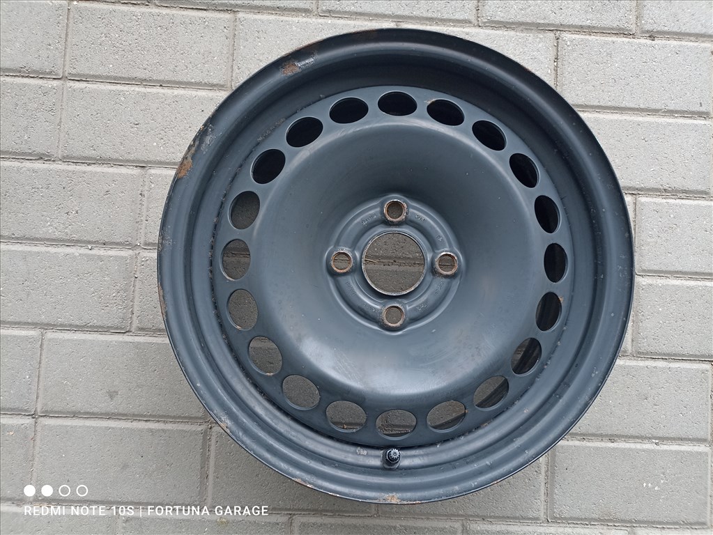4x100 15" Opel használt lemezfelni garnitúra+TPMS (645) 6. kép