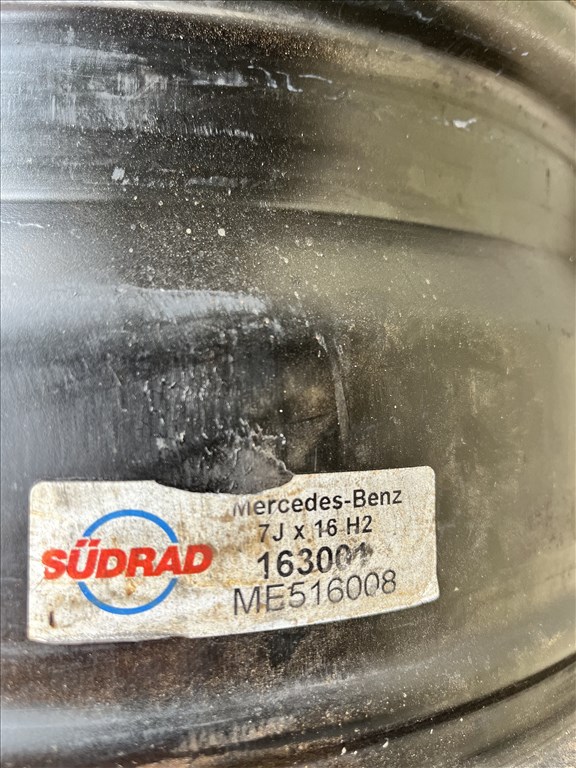 7x16 et37 5x112 66.6 agyméret Mercedes/VW/Audi lemezfelni garnitúra 2. kép