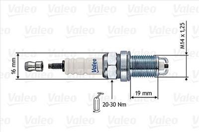 gyújtógyertya VALEO 246852 for PEUGEOT, RENAULT, FIAT, CITROËN, …