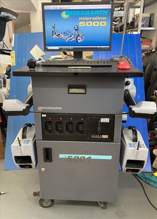 Beissbarth ML5000 4 fejes rádiós futóműállító 2025 adatbázis, teljes felszereléssel 1. kép