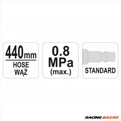 Kerékfúvató pisztoly nyomásmérővel