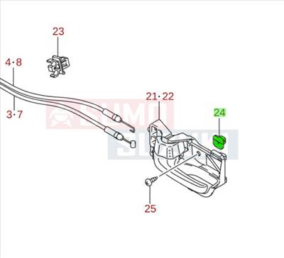 Suzuki patent anya belső kilincs 09148-05031