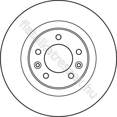 FÉKTÁRCSA - JUMPY, SCUDO, EXPERT, DISPATCH - DF4945, DF4945 -  - TRW Egyéb DF4945 2. kép