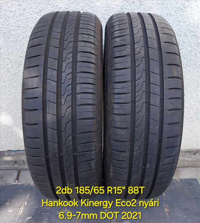 2db 185/65 R15" Hankook Kinergy ECO2 nyári abroncs 1. kép