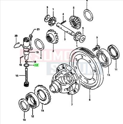Suzuki Swift 1992-2004 km meghajtó fogaskerék O gyűrű 09280-16012