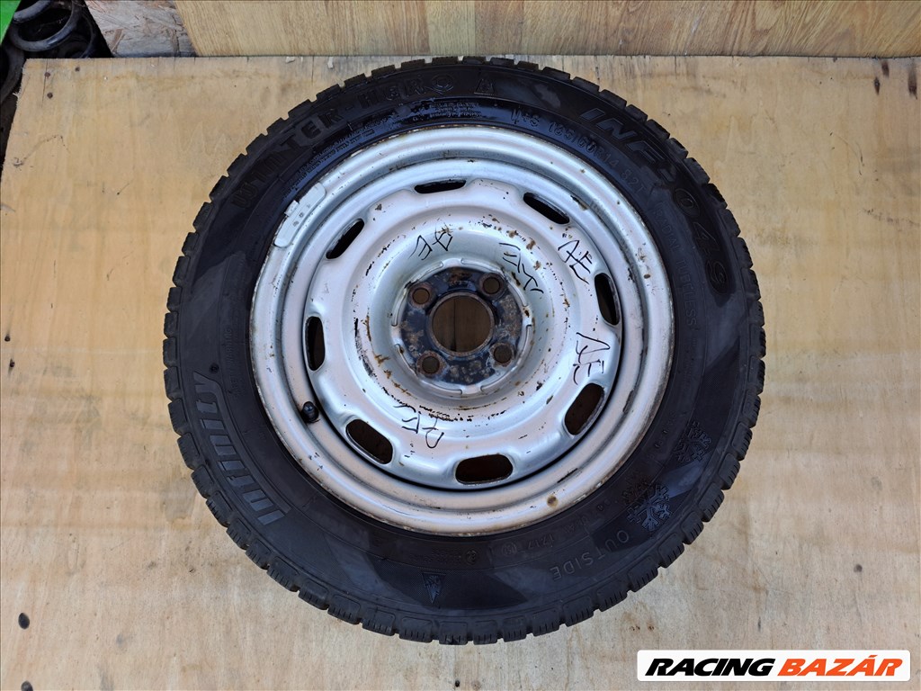 1db 4x100 14" Volkswagen Seat Skoda  gyári  Acélfelni Lemezfelni pótkerék Új gumival Eladó!!! 1. kép