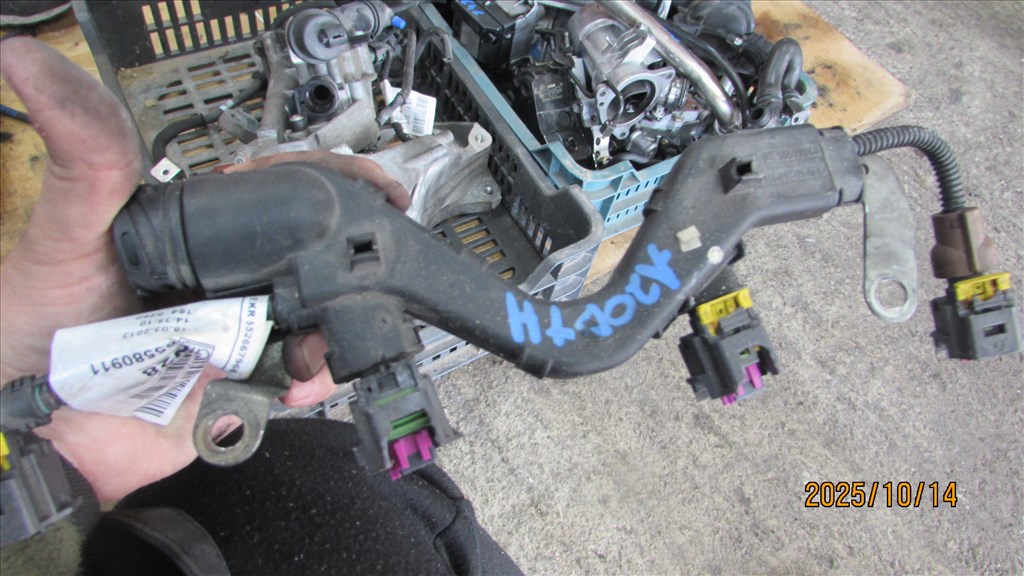 Opel Zafira C Tourer 2013 2.0D A20DTH injektor kábelköteg 55580911 1. kép