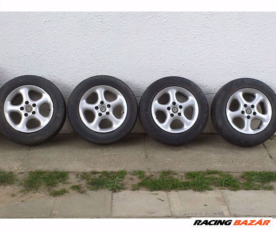 Eladó 4db 15-ös 5x110-es Platin-Opel alufelni 205/60R15 Matador-Pneumat nyári gumival 1. kép