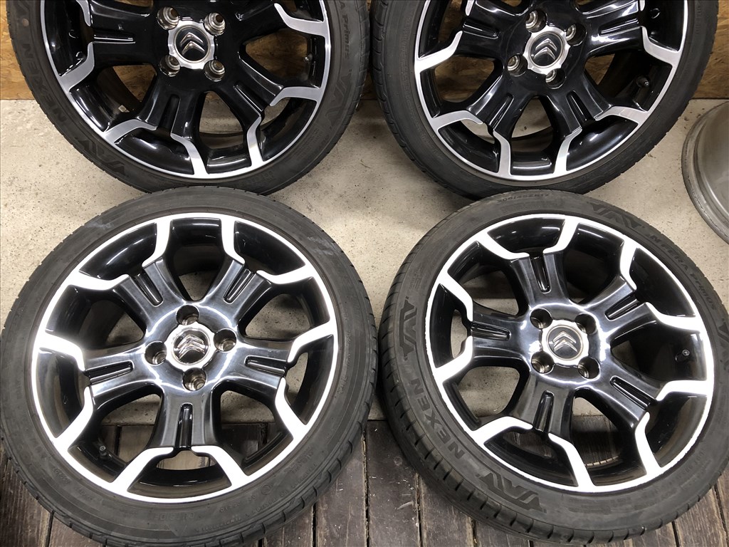  4x108 gyári Citroen 17 col alufelni, 205/45 nyári gumi 17 colos 3. kép