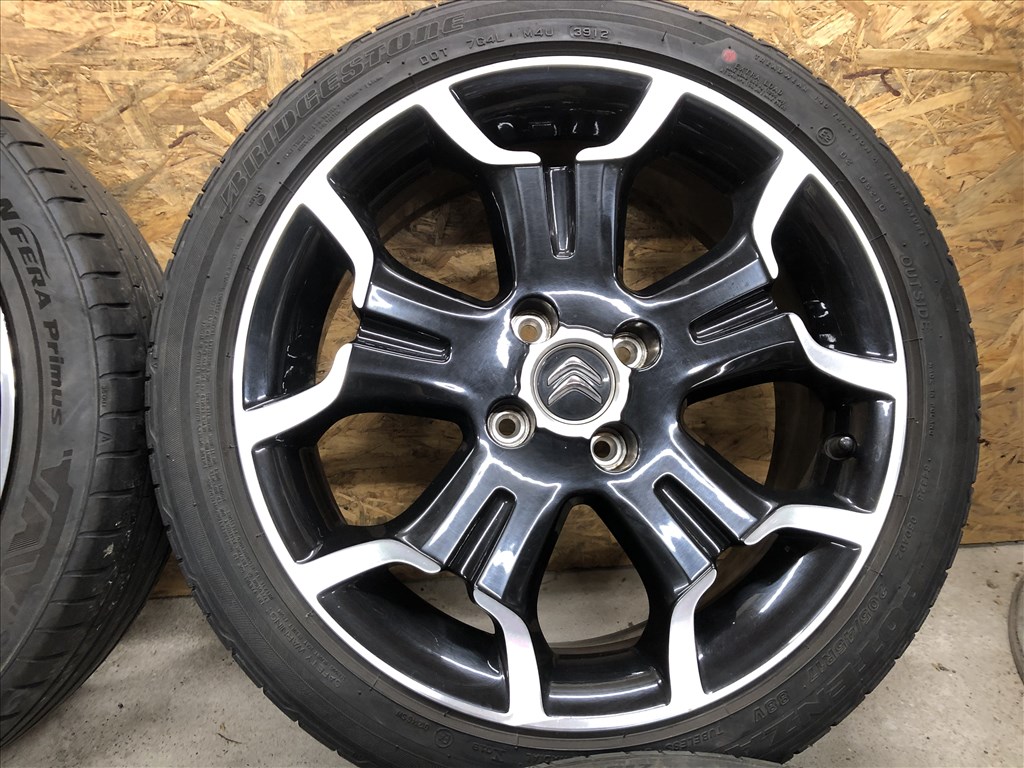  4x108 gyári Citroen 17 col alufelni, 205/45 nyári gumi 17 colos 7. kép