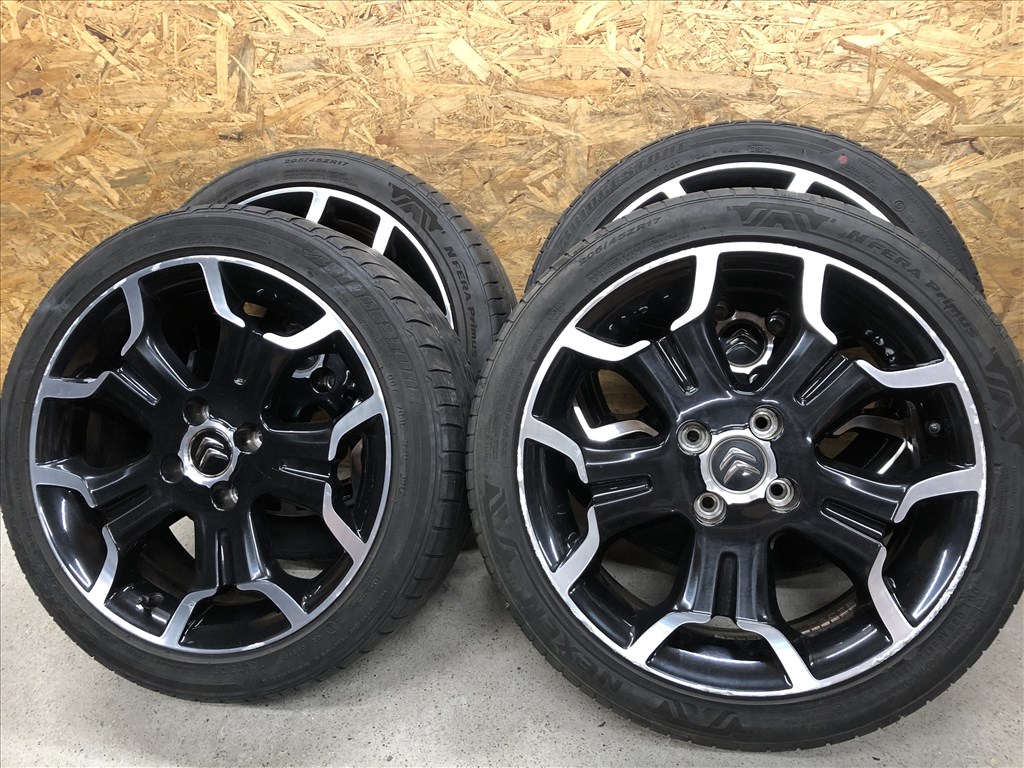  4x108 gyári Citroen 17 col alufelni, 205/45 nyári gumi 17 colos 10. kép
