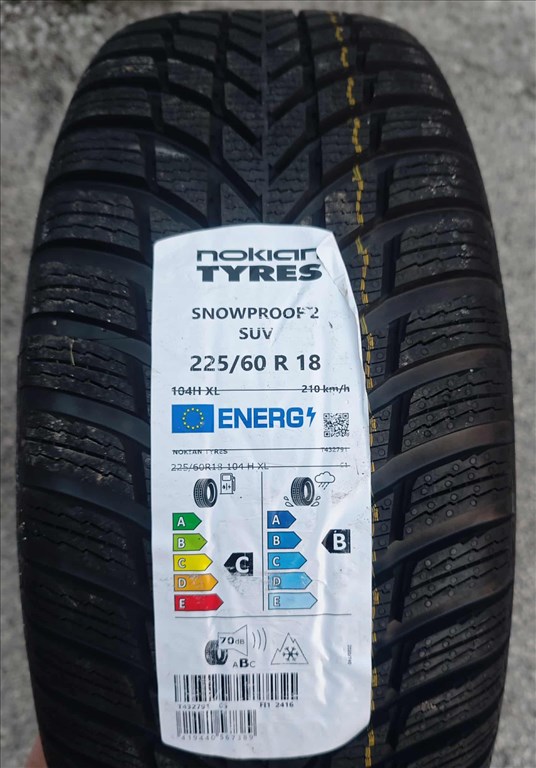 ÚJ 5x108 18 Ford gyári Kuga Mustang Mach-e - Nokian 225/60 r18 " Téli + tpms 8. kép