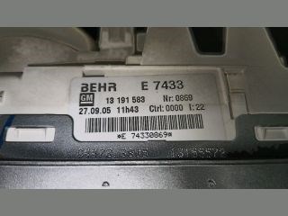 Opel Meriva A Fűtéskapcsoló (manuális klímás) *127104* gm-13191583 behr-e7433 4. kép