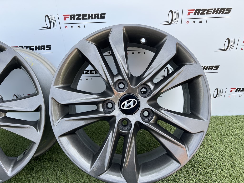 5x114.3 16" Hyundai gyári alufelni 6,5Jx16h2 ET50 6. kép