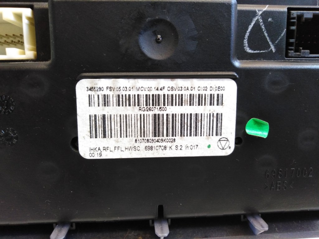 Mini Clubman (R55) fûtéskapcsoló (fûtés kapcsoló) 3455290 3. kép