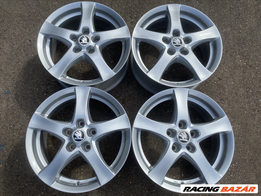 4db Borbet 16" Skoda alufelni. (4107) 1. kép