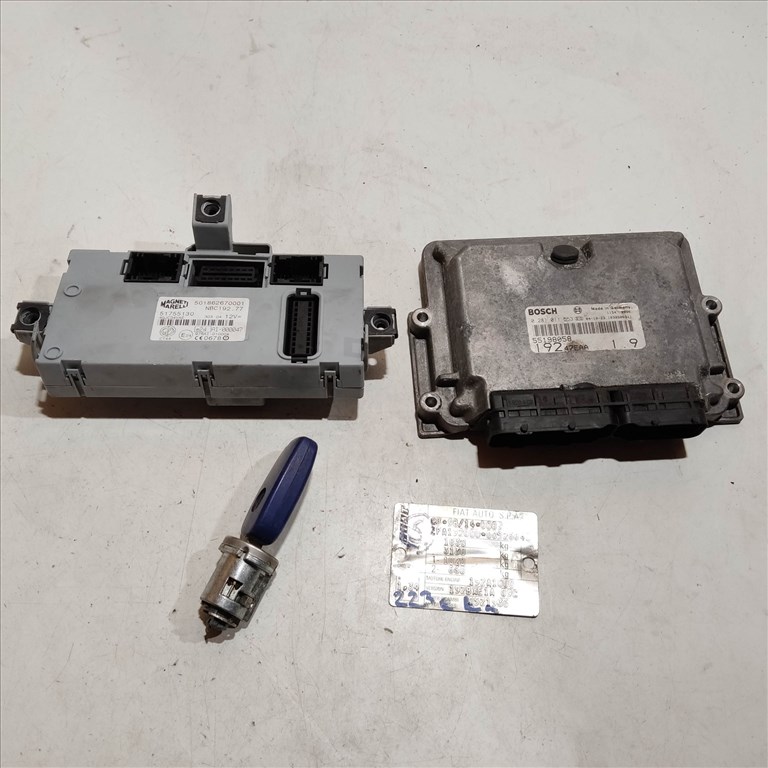 209090 Fiat Stilo 1,9 8v Diesel 115 Le motorvezérlő szett 0281011553 , 55198058 , 51755130 1. kép