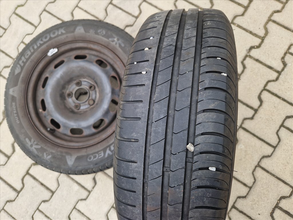  5x100 15" lemezfelni pár Hankook nyári gumival (26131) 8. kép