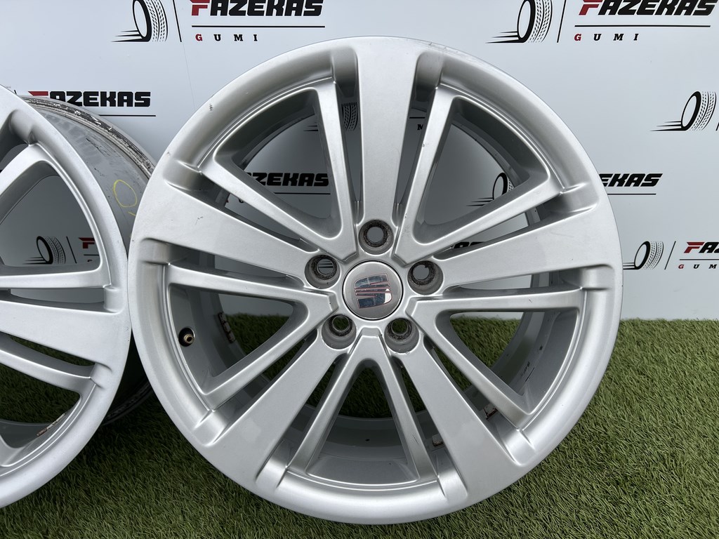 5x100 16" Seat gyári alufelni 7Jx16h2 ET43 6. kép
