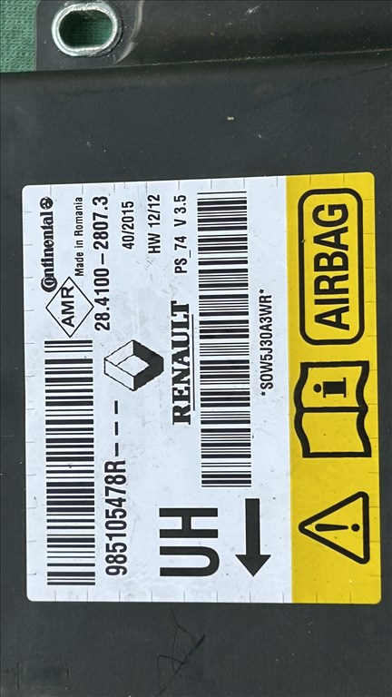 Renault Mégane III Légzsák inditó elektronika 985105478r 28410028073 4. kép