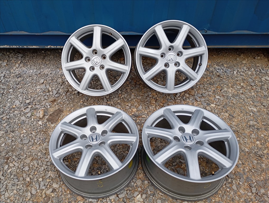  4 db gyári Honda alufelni 5x114,3 7x17 ET55 kf: 64,1 mm 2. kép