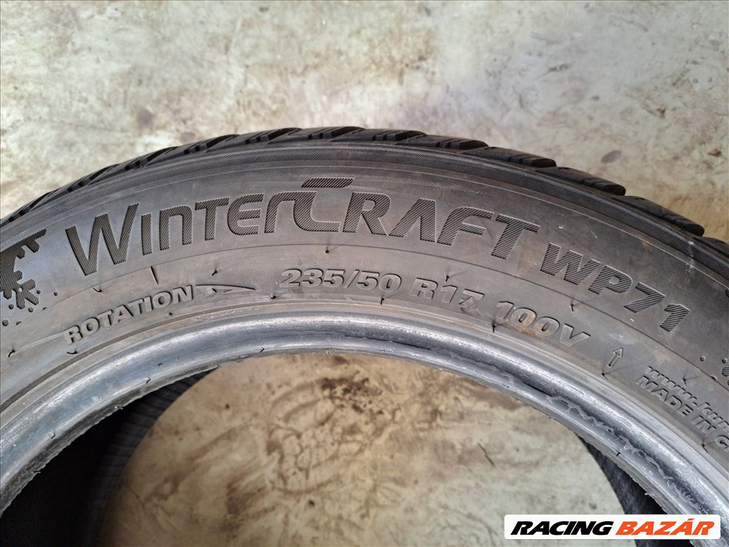1db 235/50 R17 kumho Wintercraft WP71 Újszerű téli gumi eladó!  8mm minta  4. kép