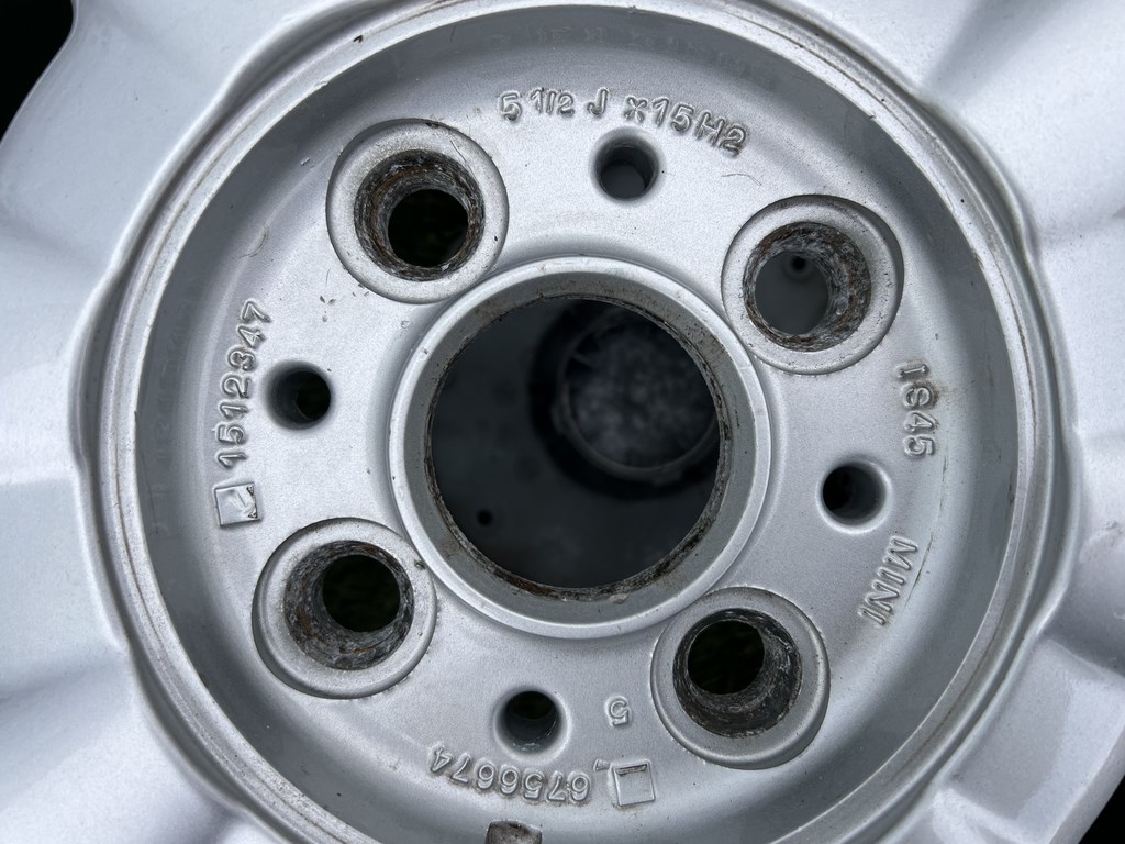 4x100 15" Mini gyári alufelni 5,5Jx15h2 ET45 6. kép