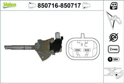 ablakemelő VALEO 850716 for JEEP