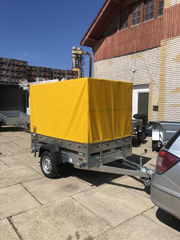 Új Martz 201 prémium laprugós ponyvás utánfutó rendszámmal csak br. 703.000 Ft 1. kép