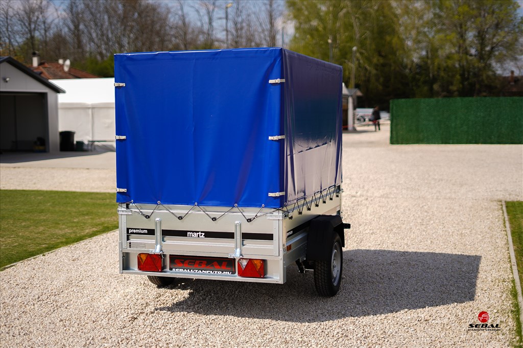 Új Martz 201 prémium laprugós ponyvás utánfutó rendszámmal csak br. 703.000 Ft 5. kép