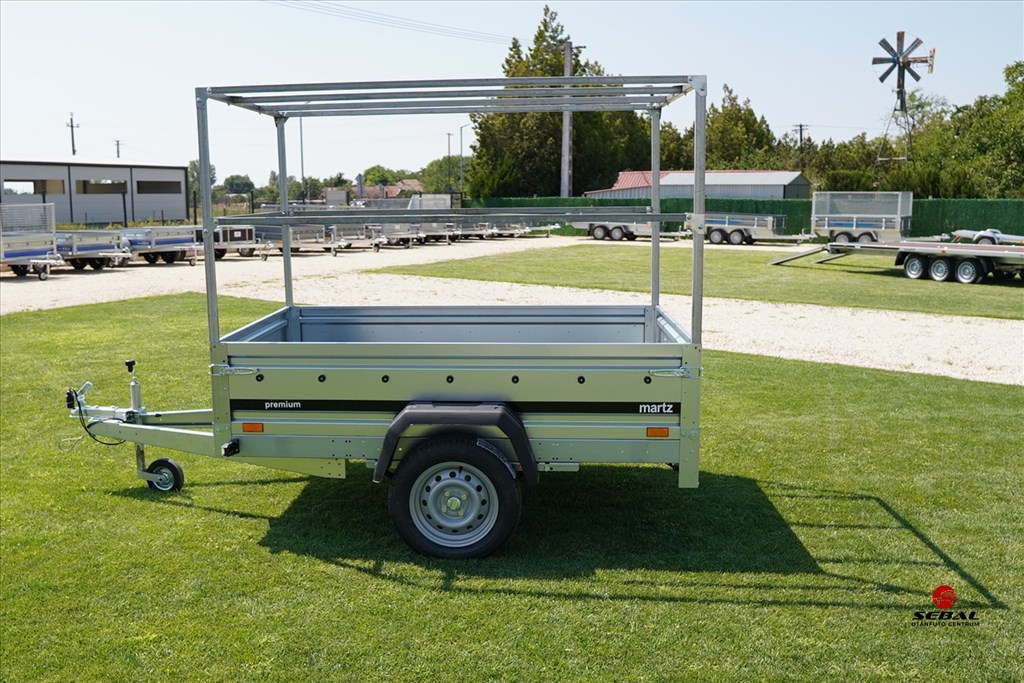 Új Martz 201 prémium laprugós ponyvás utánfutó rendszámmal csak br. 703.000 Ft 2. kép
