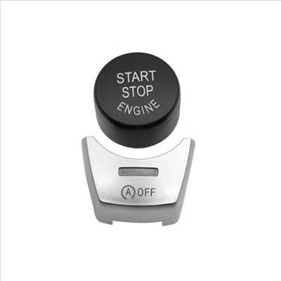 BMW F01/F02/F10/F11/F12/F13/F06 Start-Stop + (A) OFF gomb fekete/ezüst