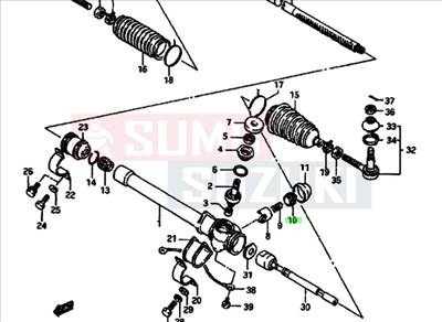Maruti 800 fogasléc állító csavar 48535-82000