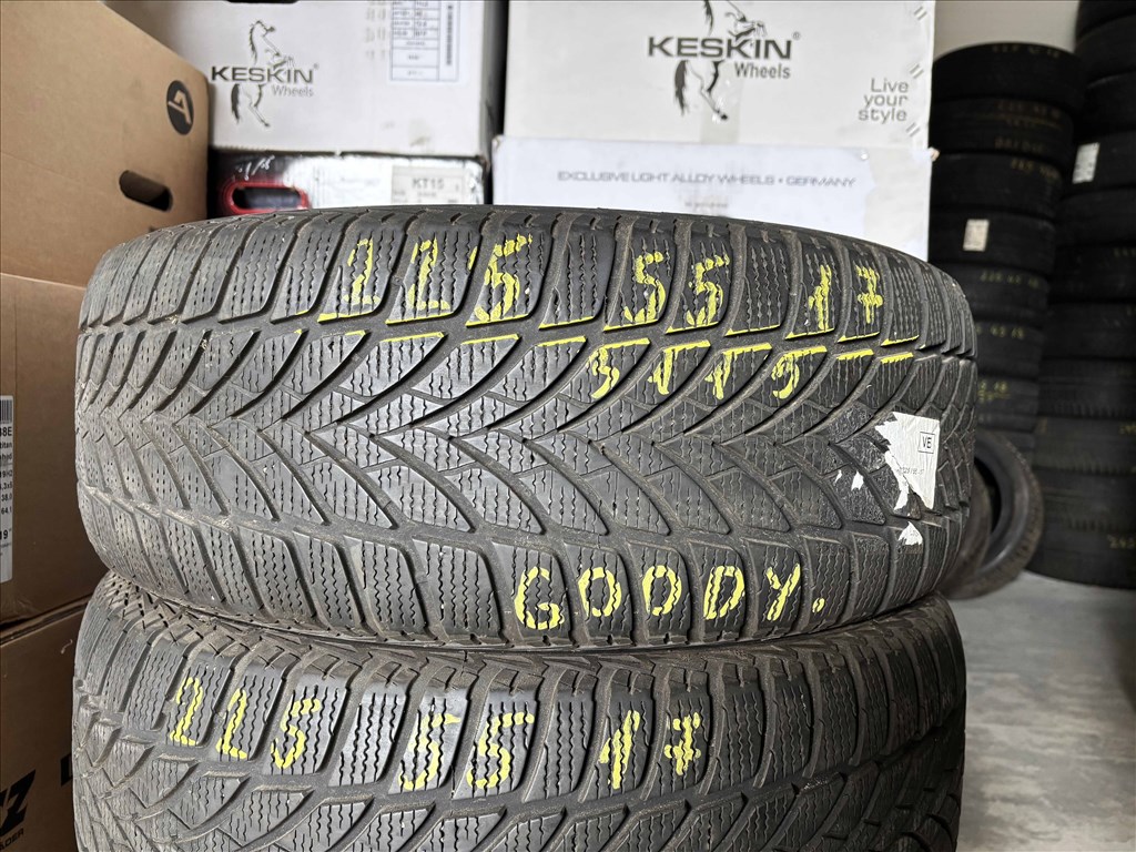 225/55 r17 Goodyear téligumi 4db eladó 225/55r17 garnitúra 1. kép