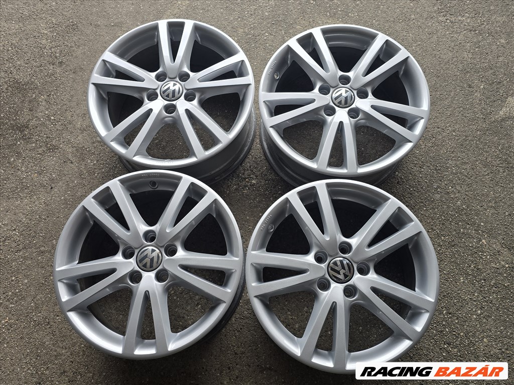  17"-es, 5x112-es újszerű gyári VW alufelni 3. kép