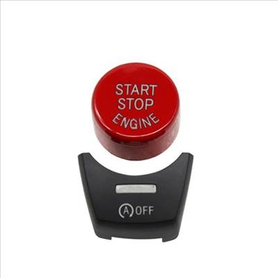 BMW F01/F02/F10/F11/F12/F13/F06 Start-Stop + (A) OFF gomb piros/fekete