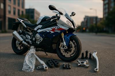 BMW S1000RR (2009-2011) láncfeszítő készlet / állítható láncfeszítő kar csz CHAD09BL, TC06BLU