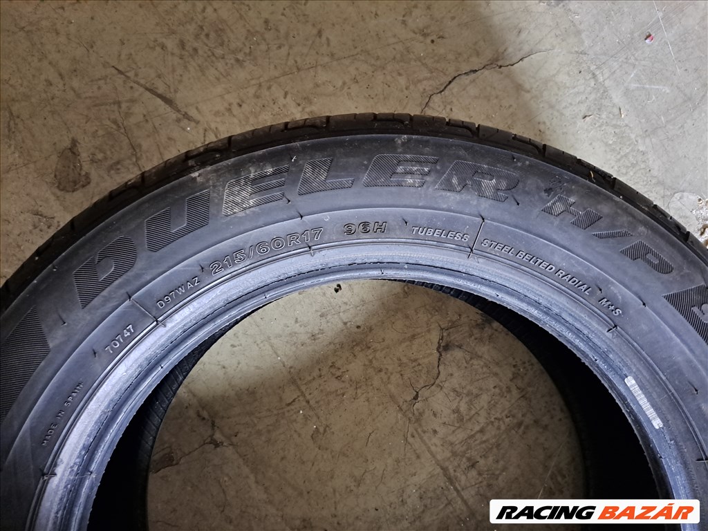 1db 215/60 R17 Bridgestone Dueler H/P Sport AS Újszerű Négyévszakos Gumi  (DOT2019) 7mm 3. kép