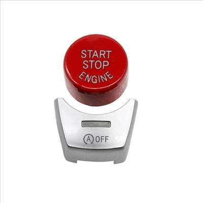 BMW F01/F02/F10/F11/F12/F13/F06 Start-Stop + (A) OFF gomb piros/ezüst
