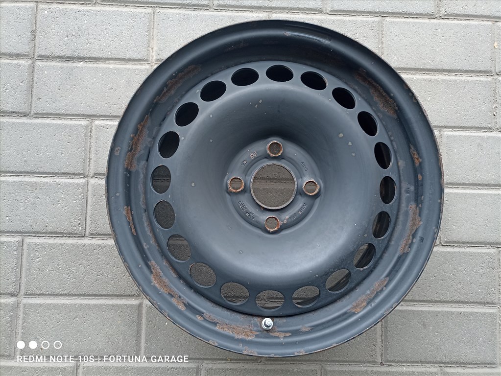 4x100 15" Opel használt lemezfelni garnitúra+TPMS (644) 6. kép