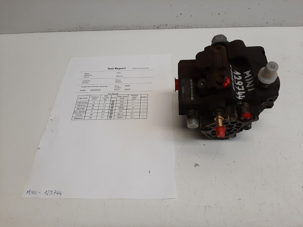 Mini cooper (R56) adagoló (nagynyomású üzemanyag pumpa) 9683703780 0445010102 1. kép