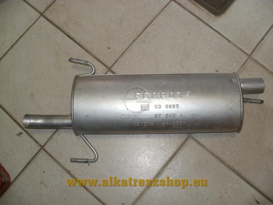 OPEL Astra F hátsó kipufogódob, 3/5 ajtós &#039;96-tól 1. kép