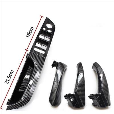 BMW E90 / E91 ajtóbehúzó + kapcsoló konzol Szett Carbon