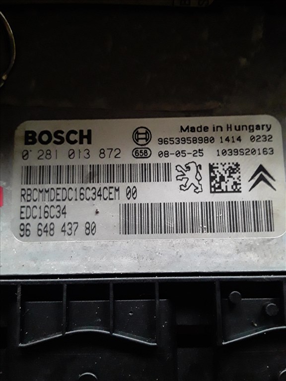 Peugeot 308 1.6 HDI ECU BSI Szett BSI2004 P02-00 3. kép
