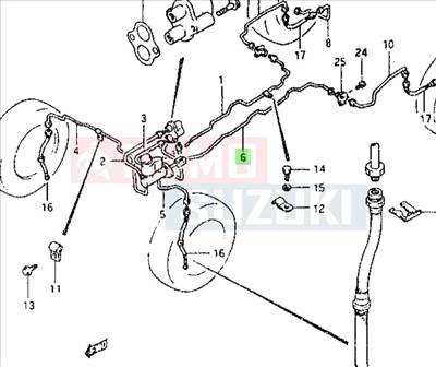 Maruti 800 fékcső 51460-84310