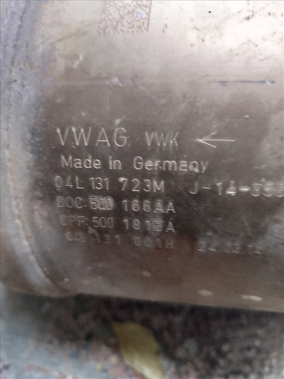 Skoda Octavia III részecskeszűrő  04l131723m 2. kép
