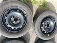  5x112 lyukosztású 14" újszerű lemezfelni, rajta 175/70 kopott nyári gumi gumi 