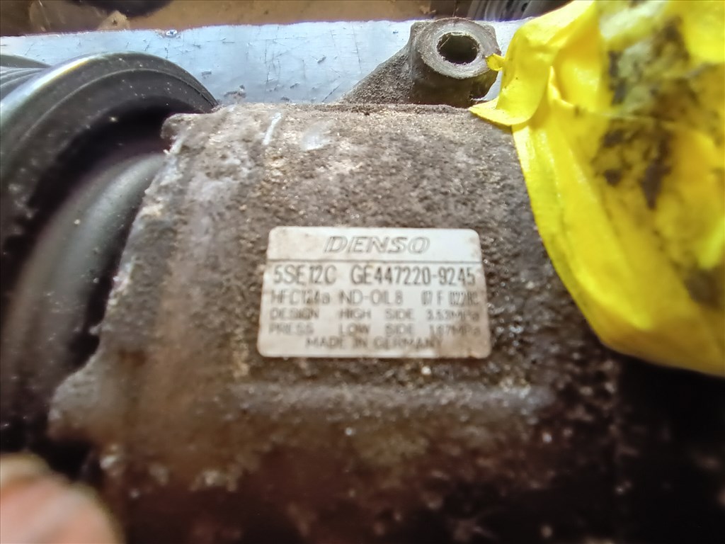 Toyota Corolla E12 1.8VVTi klímakompresszor  densoge4472209245 4. kép