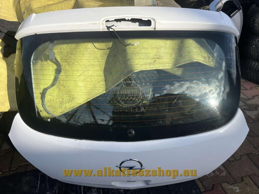 Opel Corsa D csomagtérajtó 3 ajtós. Fehér  1. kép